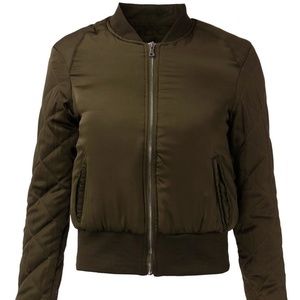 HOST PICK✨Kaki Bomber Padded Military Jacket